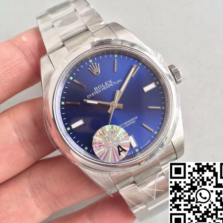 JF Perpetual Dial Oyster Factory 39 114300 Rolex Blue 1103